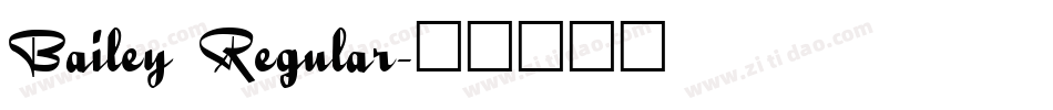 Bailey Regular字体转换